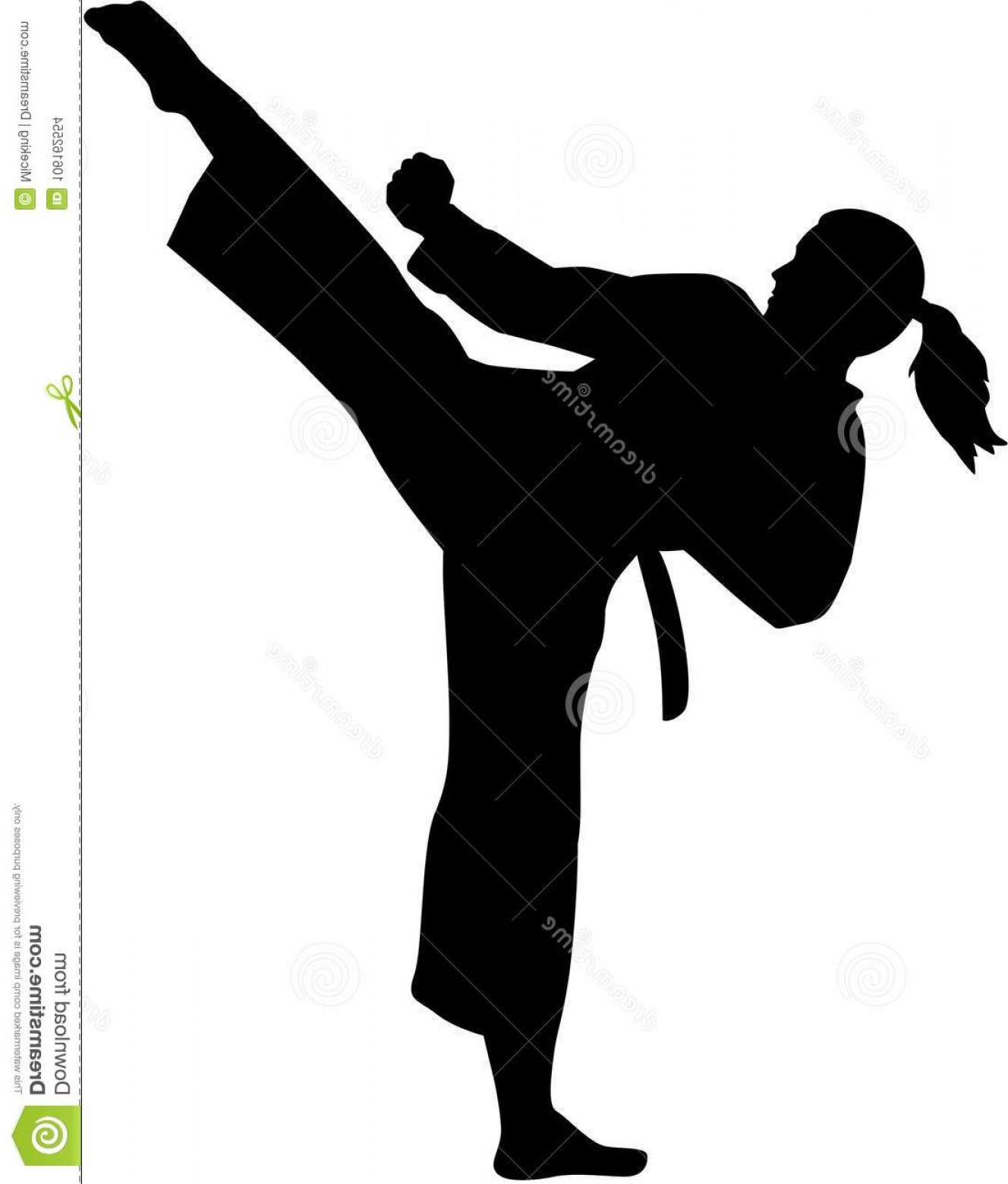 1328x1560 Karate Fighter Woman Vector Sports Karate Fighter Woman Image