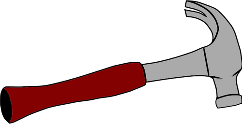 500x257 Carpenter Hammer Vector Image