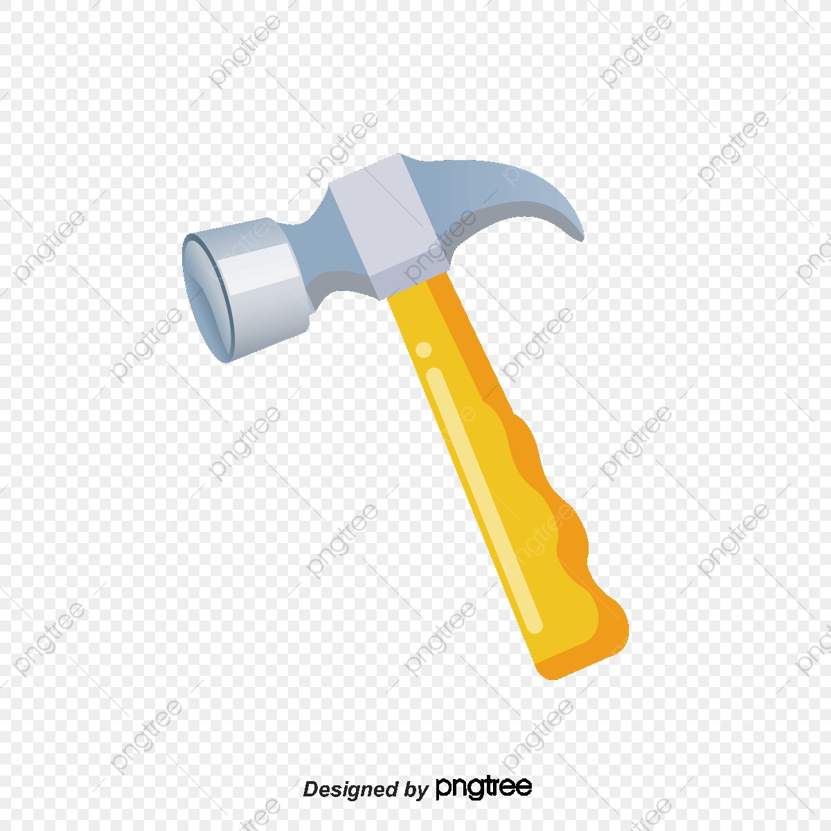 1200x1200 Yellow Hammer Vector Material, Hammer Vector, Yellow, Hammer Png