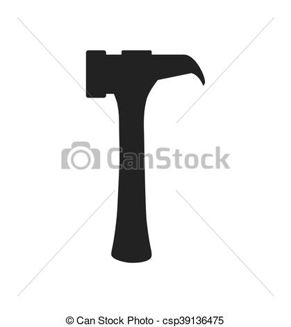 419x470 Silueta, Herramienta, Vector, Icon Martillo
