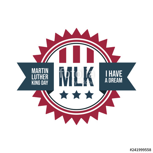 500x500 Martin Luther King Jr Day Stamp And Label Stock Image