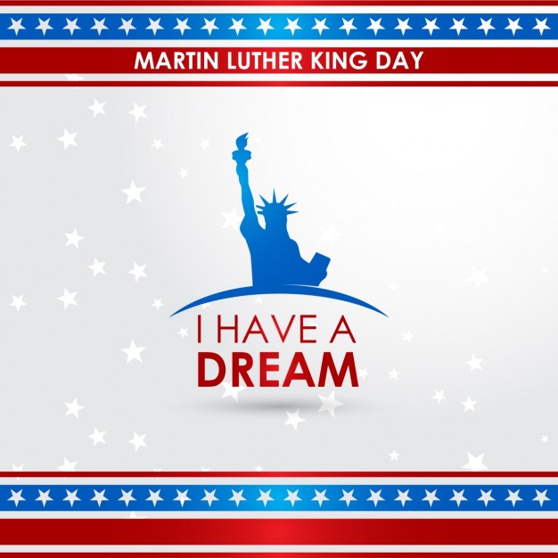 626x626 Martin Luther King Jr Day, Background With Stars Vector Free