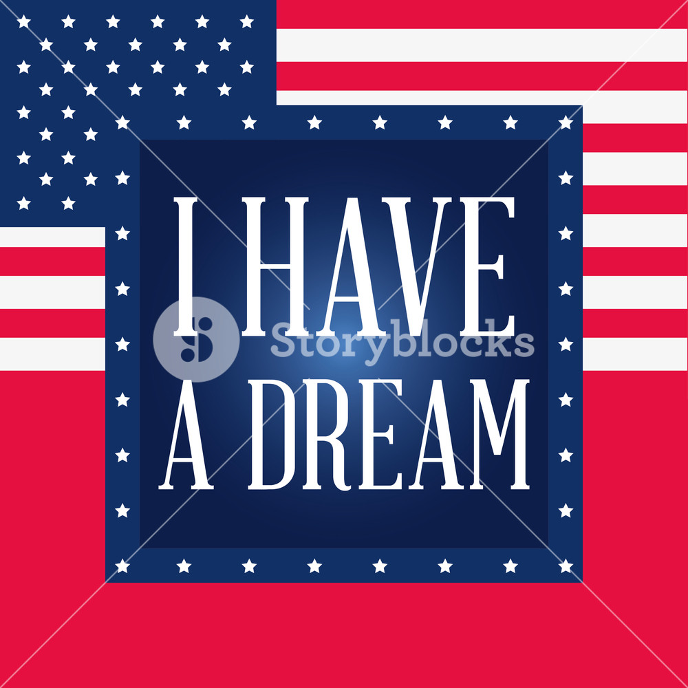 1000x1000 I Have A Dream Martin Luther King Jr Vector Illustration Royalty