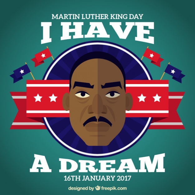 626x626 Decorative Background Of Martin Luther King Day In Flat Design