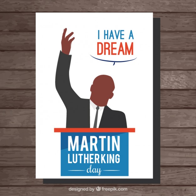 626x626 Martin Luther King Day Card Vector Free Download
