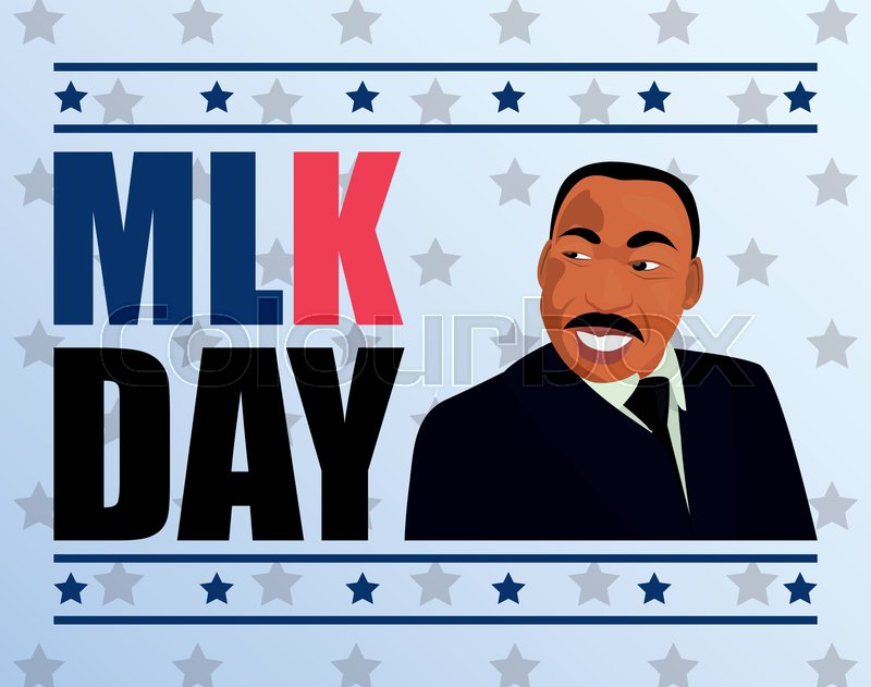 800x631 Martin Luther King Jr Portrait Vector Stock Vector Colourbox