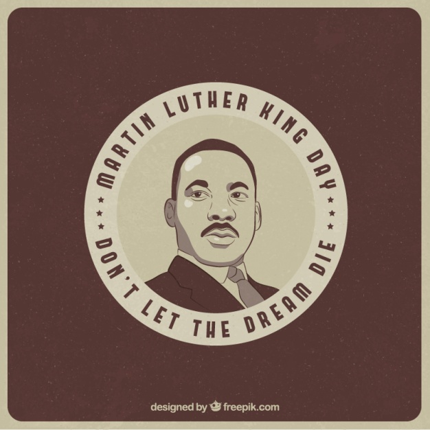 626x626 Round Background Of Martin Luther King Day Vector Free Download