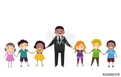 500x320 Stickman Kids Martin Luther King Hands Stock Image And Royalty