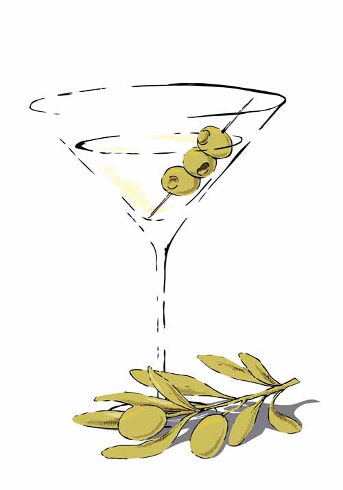 500x714 Delicate Martini Glass Vector Free Download
