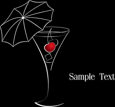393x368 Martini Glass Free Vector Download