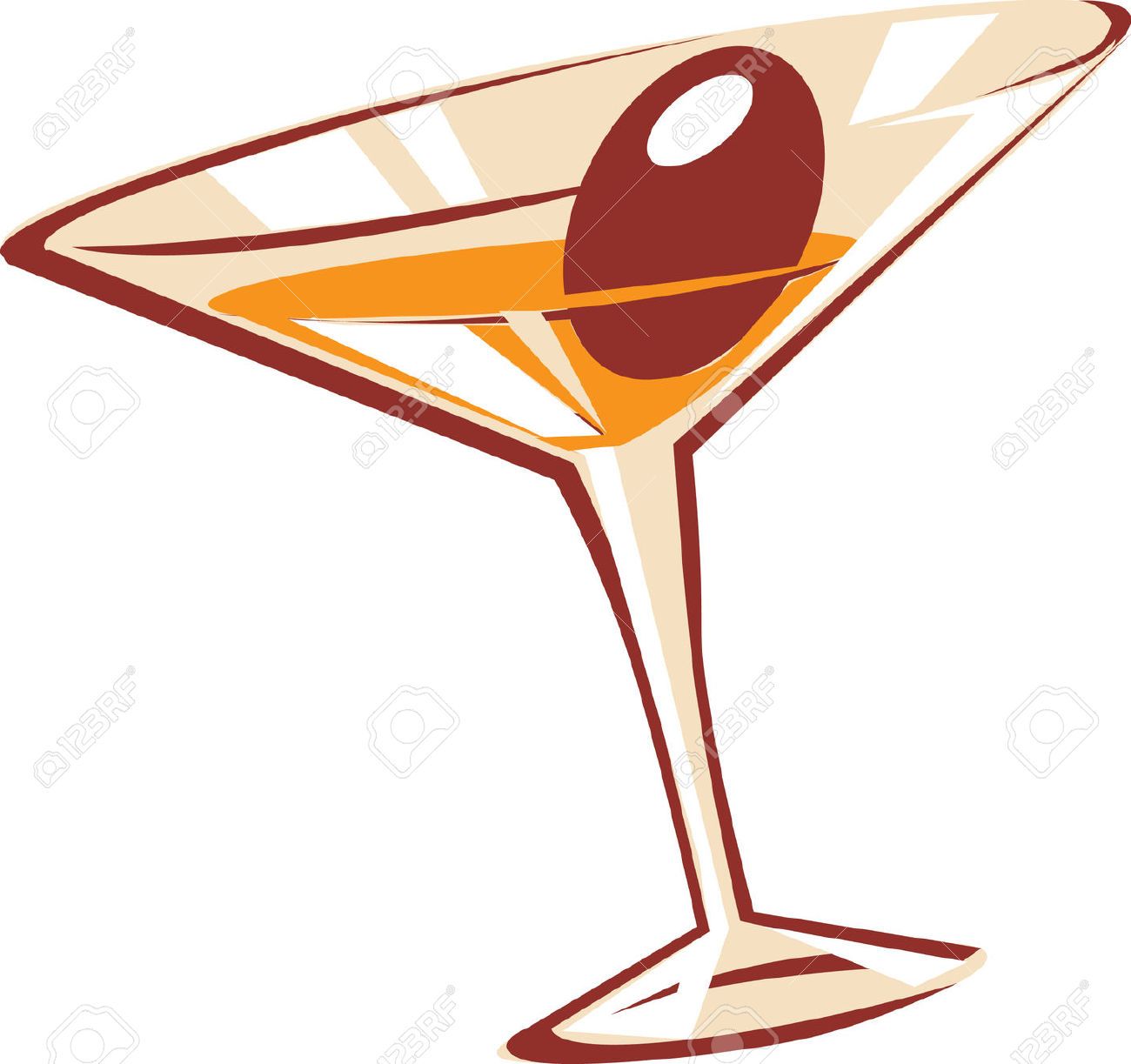 1300x1223 Martini Glass Stock Vector Illustration And Royalty Free Martini