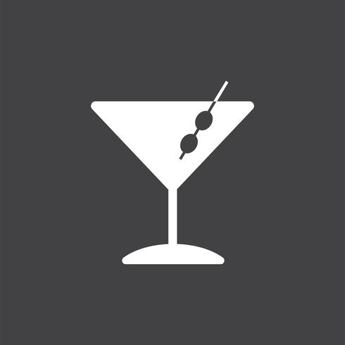 490x490 Martini Cocktails Glass Icon Illustration