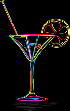 232x368 Martini Glass Free Vector Download