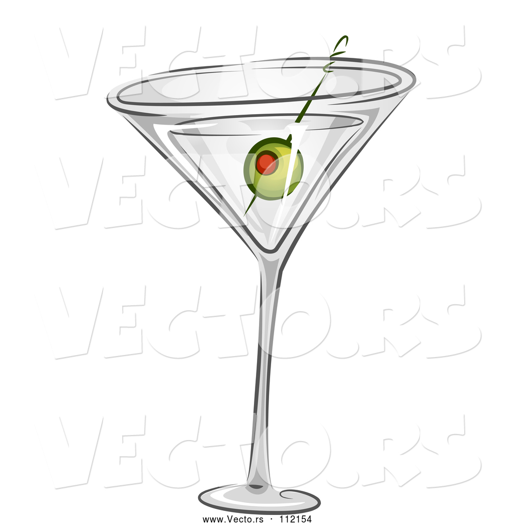 1024x1044 Vector Of Martini Cocktail With A Green Olive