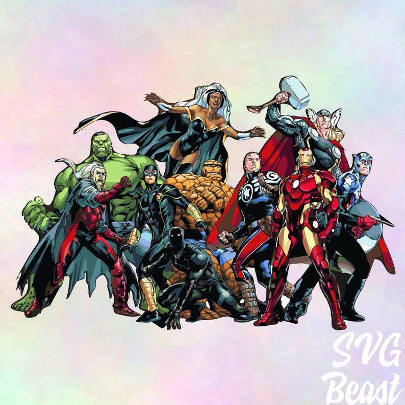 794x793 Marvel Instant Download Vector Png Pdf Etsy