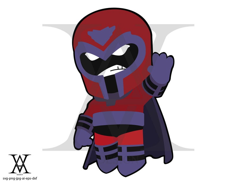 794x613 Magneto Clipart X Men Vector Marvel Instant Download Etsy
