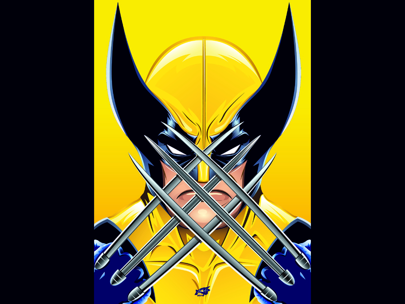 800x600 X Men Wolverine Art Poster