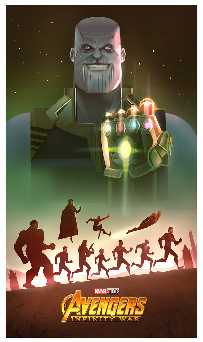 703x1181 Infinity War Illustration Vector Art On Behance