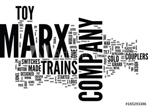 500x361 Marx Toy Trains Text Background Word Cloud Concept
