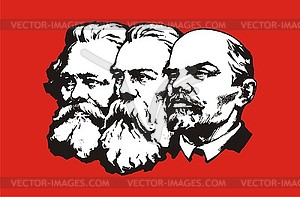 300x197 Marx, Engels And Lenin Portraits