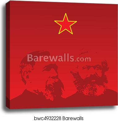 382x390 Marx And Engels Portraits