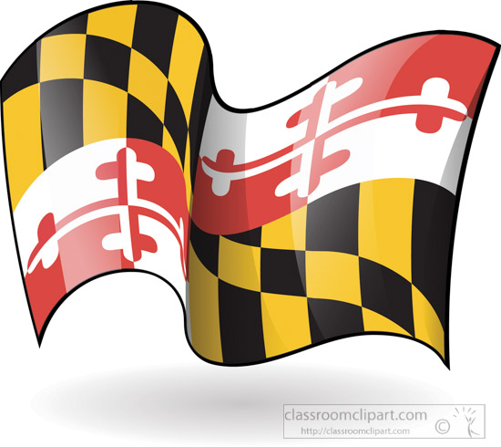 550x490 Maryland Flag Clipart