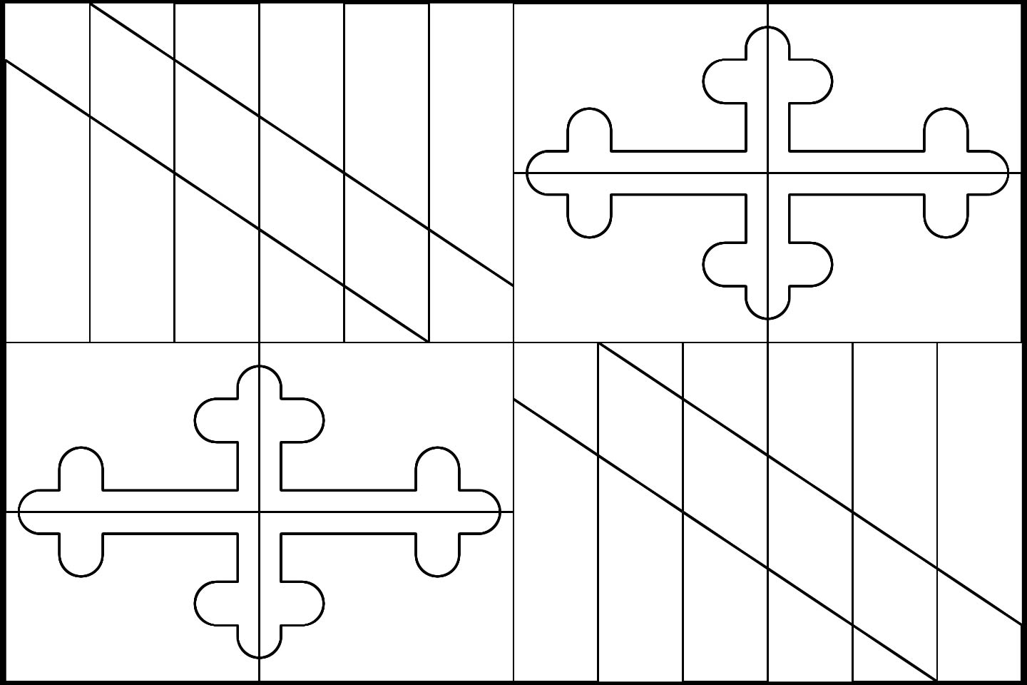 1440x960 Maryland State Flag