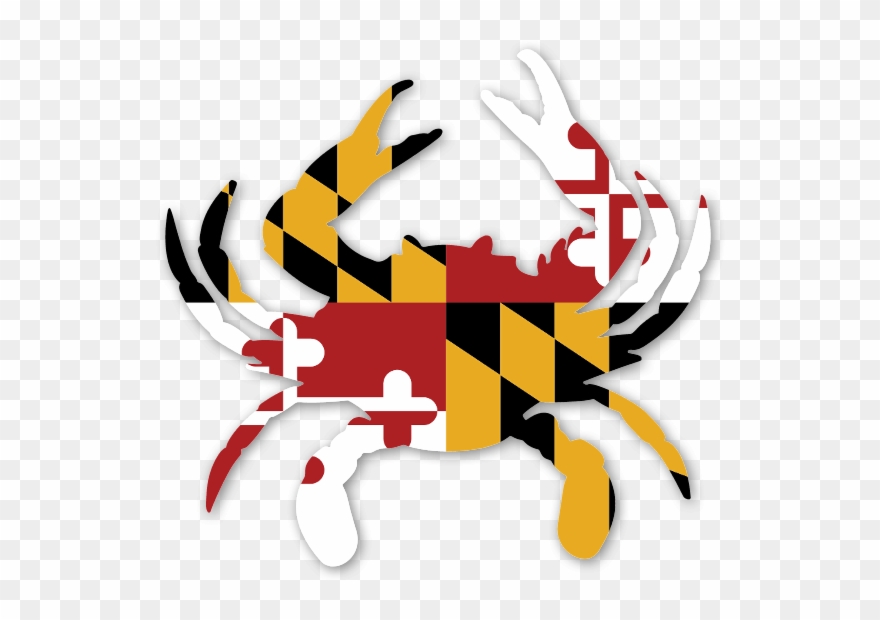 880x620 Maryland Crab Full Print Sticker