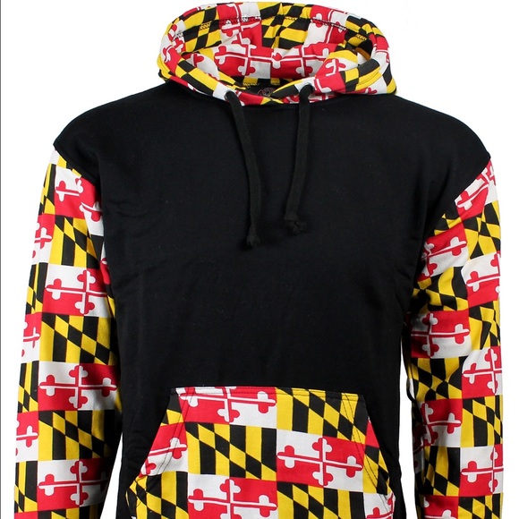 580x580 Areacode Jackets Coats Maryland State Flag Vector