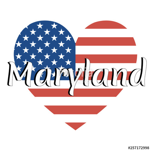 500x500 Heart Shaped National Flag Of The United States Of America