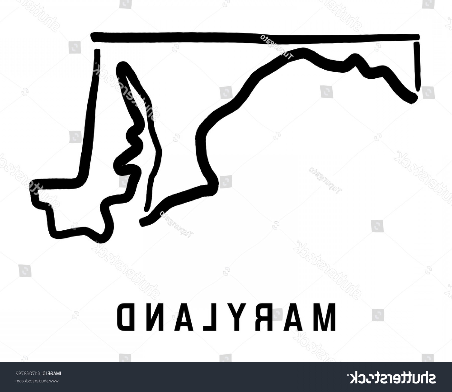 1800x1560 Maryland Simple Logo State Map Outline Hoodamathrun