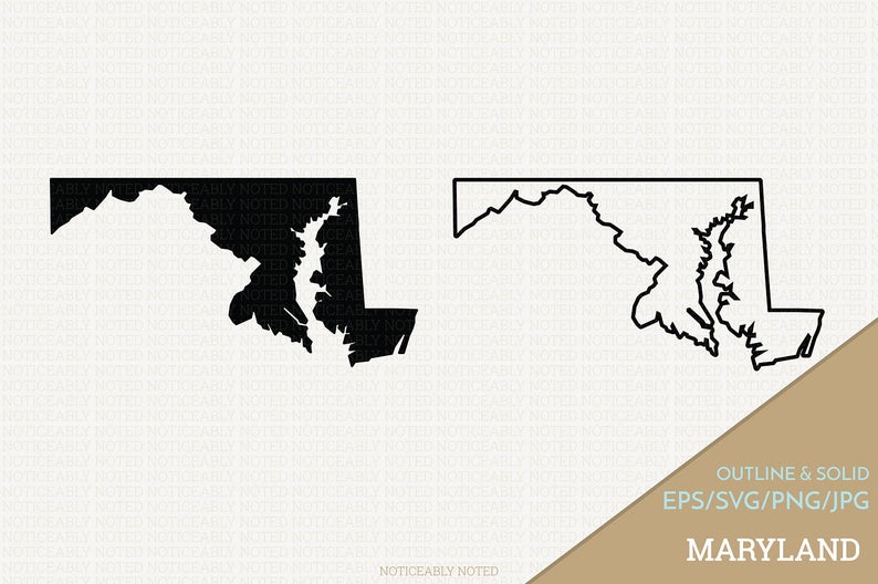 794x528 Maryland Vector State Clipart Md Clip Art Maryland Etsy