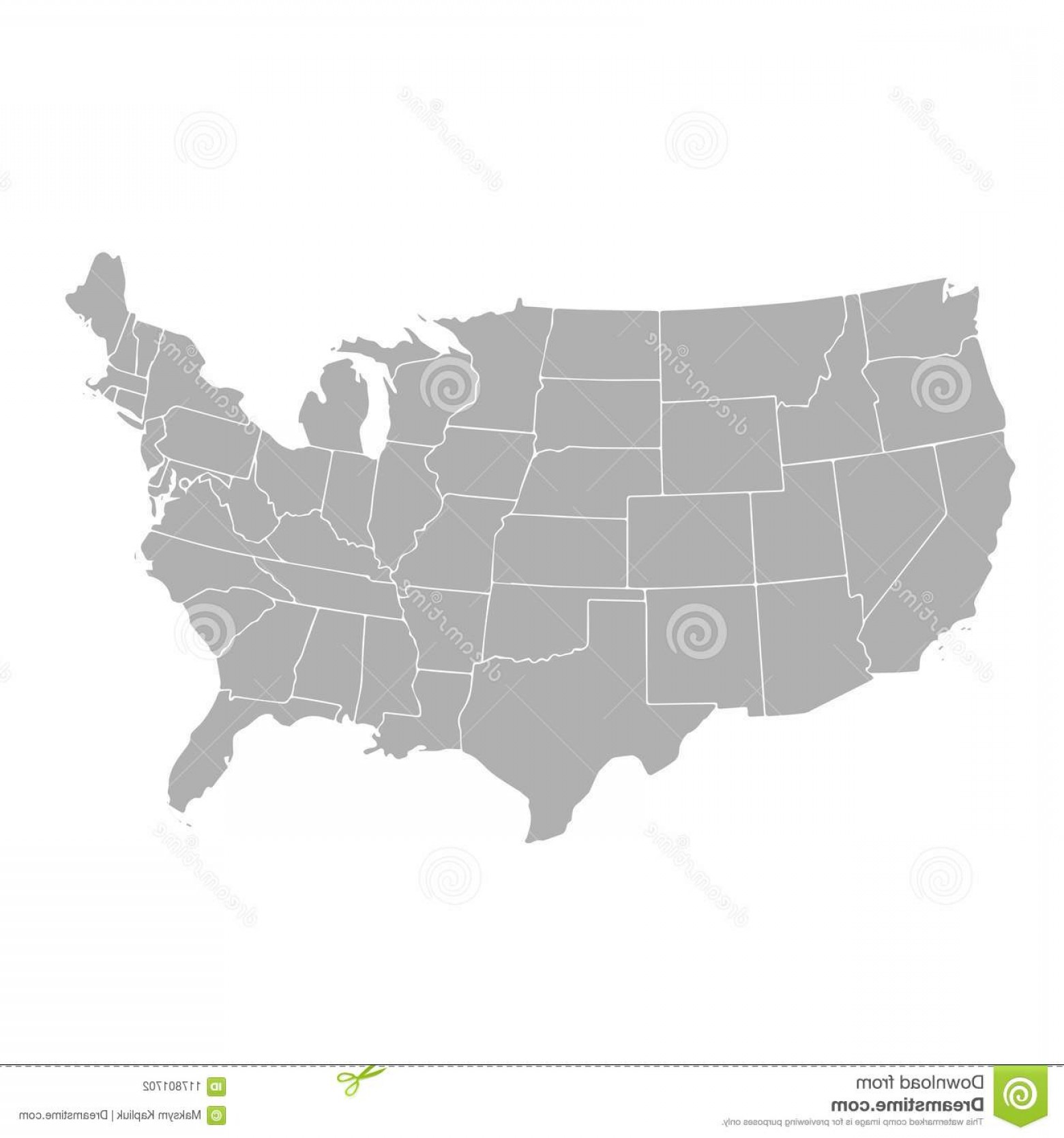 1560x1668 Us Map Map Usa Showing State Names United States Vector