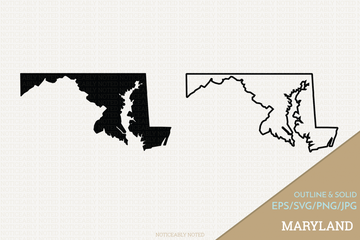 1200x800 Maryland Vector Clip Art