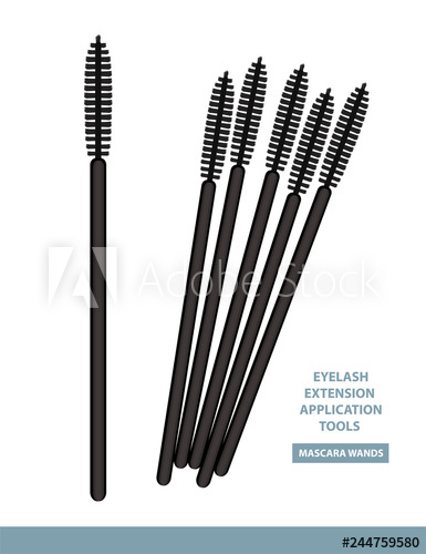 385x500 Mascara Brush Isolated On White Background Set Of Mascara Wands