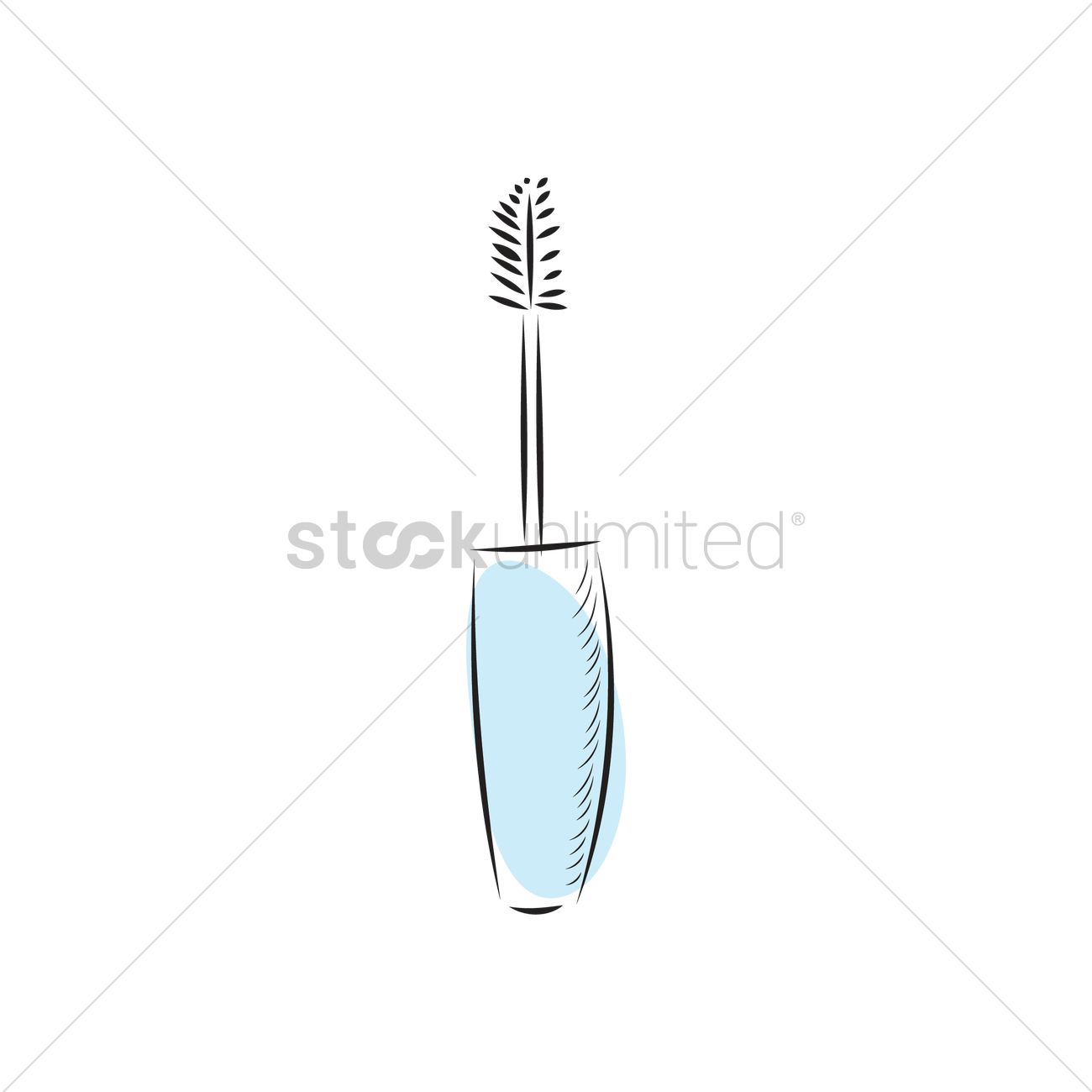 1300x1300 Mascara Brush Vector Image