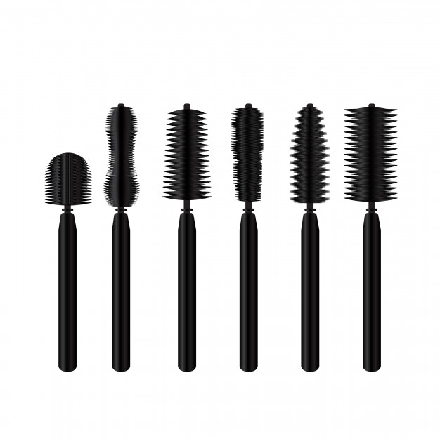626x625 Mascara Brushes With Mascara Vector Premium Download