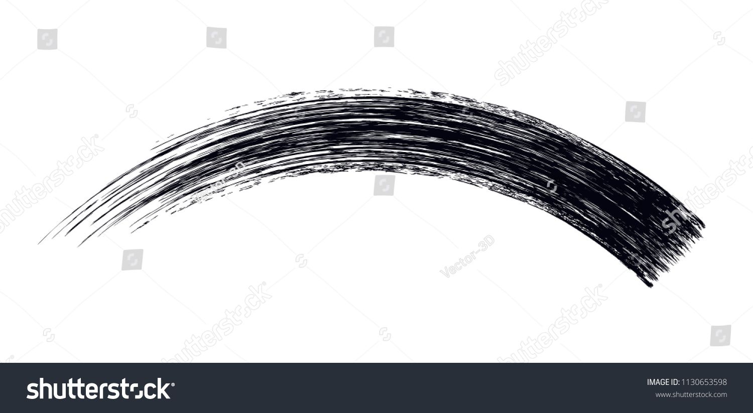 1500x823 Vector Make Up Cosmetic Mascara Brush Stroke Texture Design