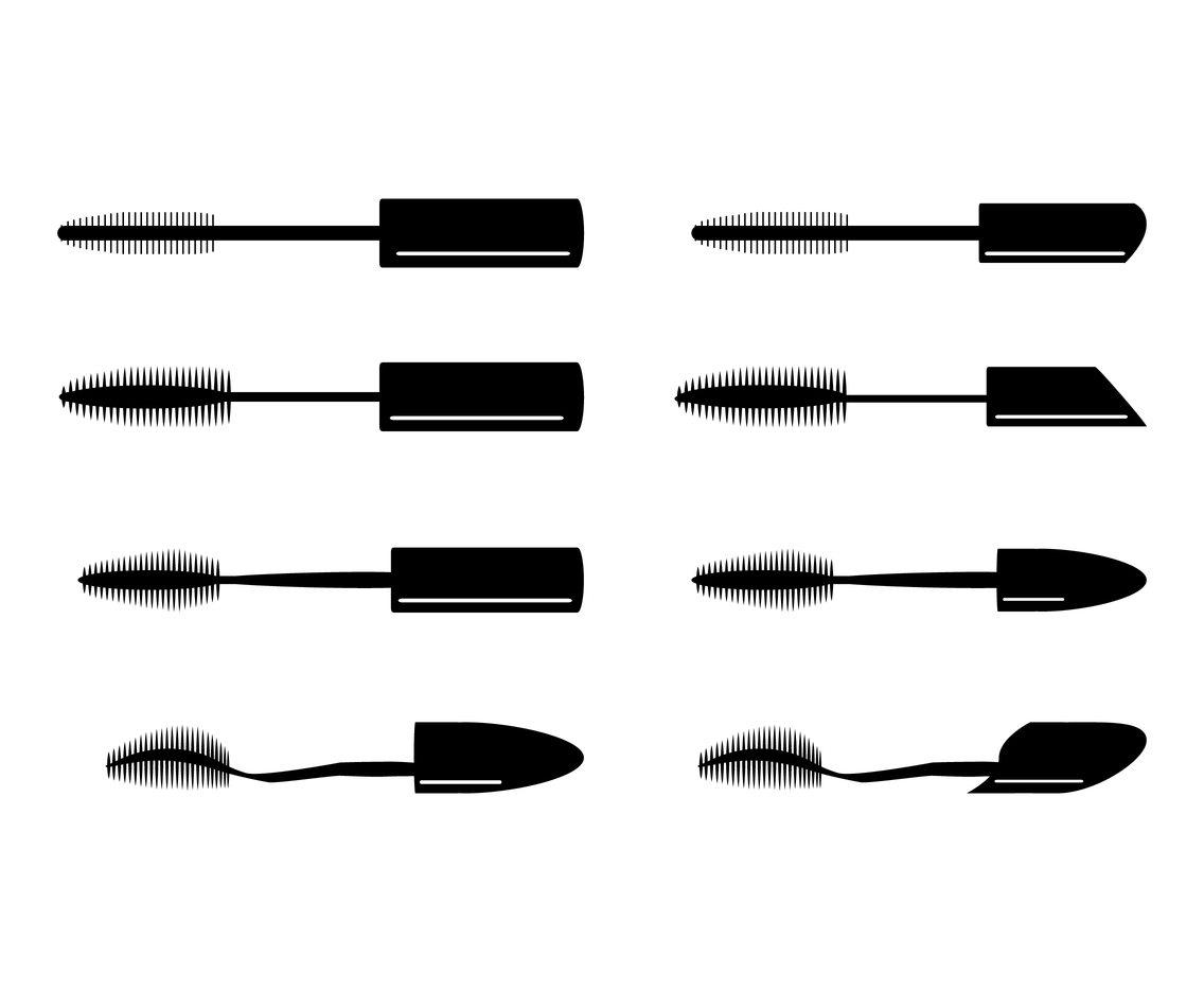 Mascara Silhouette Set Vector Art Graphics 1136x936 Mascara Silhouette Set Vector Art Graphics