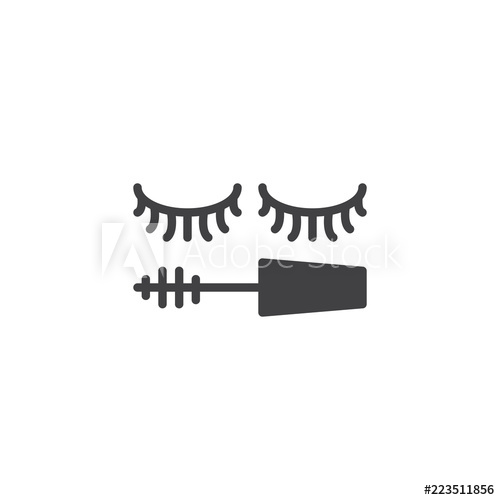 Eyelashes Mascara Vector Icon Filled Flat Sign For Mobile Concept 500x500 Eyelashes Mascara Vector Icon Filled Flat Sign For Mobile Concept