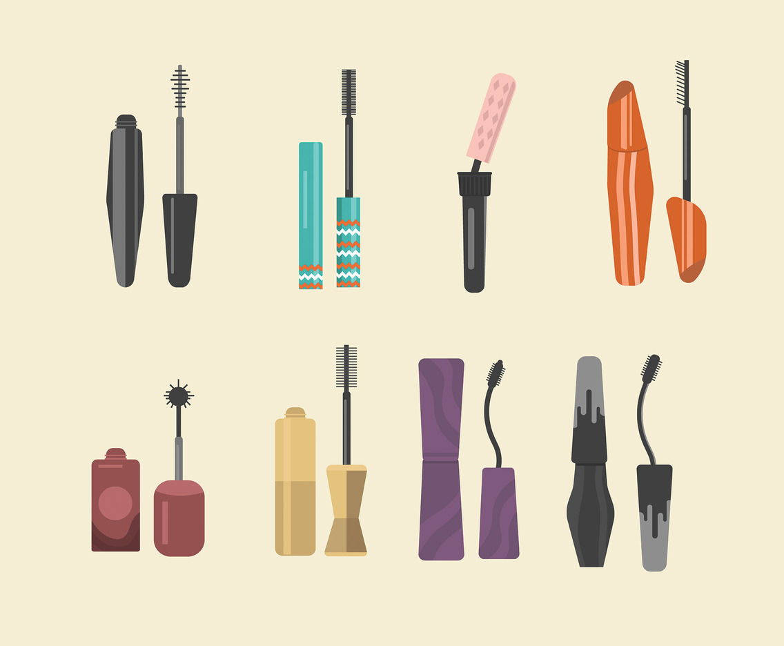 Flat Design Mascara Vector Vector Art Graphics 1136x936 Flat Design Mascara Vector Vector Art Graphics