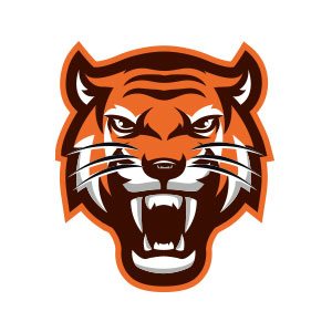 300x300 Tiger Head Mascot Sport Logo Vector Buy The Logo