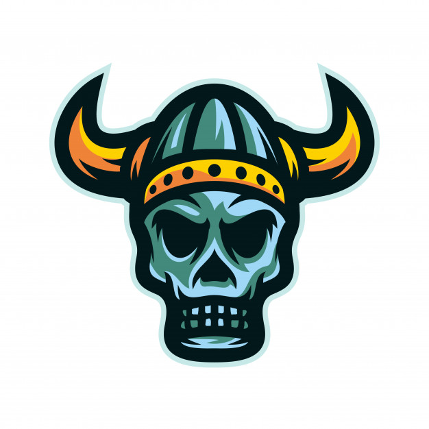 626x626 Viking Warrior Skull Head Mascot Logo Vector Vector Premium Download