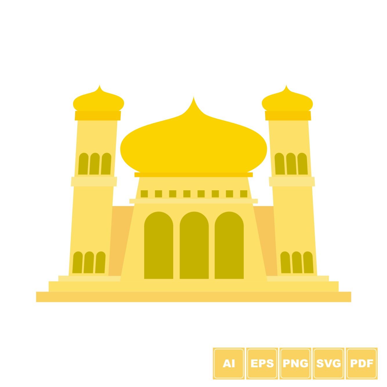 Masjid Vector 1334x1334 Masjid Vector