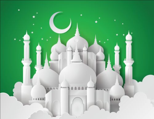 Paper Mosque With Ramadan Kareem Background Vector Free Download 500x388 Paper Mosque With Ramadan Kareem Background Vector Free Download