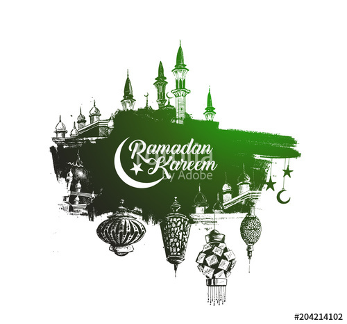Ramadan Kareem Mosque Or Masjid Vector Illustration Stock Image 500x466 Ramadan Kareem Mosque Or Masjid Vector Illustration Stock Image