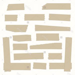300x300 Stock Photo Pieces Of Brown Different Size Sticky Adhesive Masking