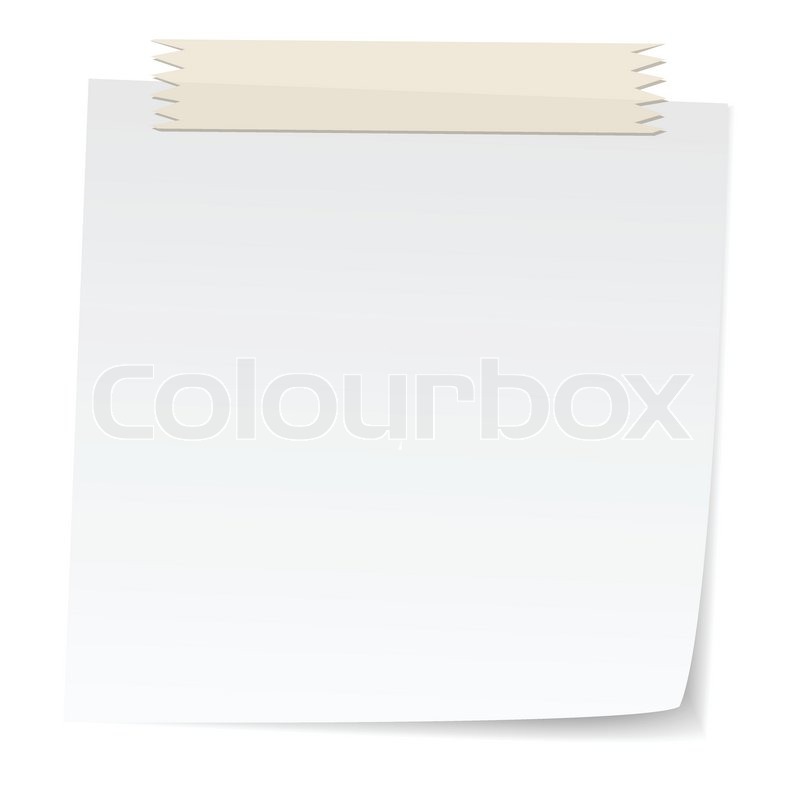 800x800 Message Notes With Masking Tape, Stock Vector Colourbox
