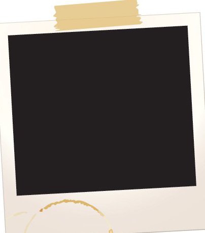404x460 Polaroid Frame With Scotch Tape Free Vector Download Cannypic