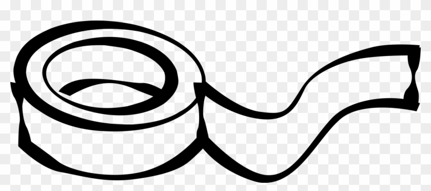 840x372 Vector Illustration Of Masking Tape Sticky Tape Used